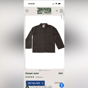 Jungmaven Men's Dark Gray Olympic Jacket